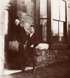 Stan Laurel and Grandmother Metcalfe ca. 1899