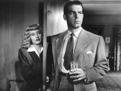 Actors Barbara Stanwyck and Fred MacMurray.