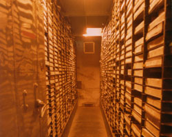 Stacks of archived footage