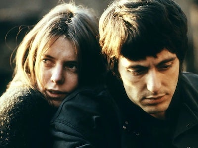 Actors Kitty Winn and Al Pacino.
