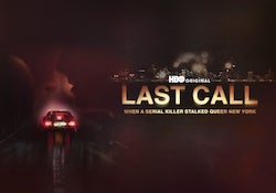 title card text reads "Last Call: When a Serial Killer Stalked Queer New York"