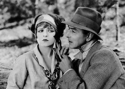 Actors Clara Bow and Percy Marmont