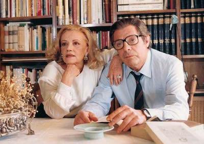 Actors Jeanne Moreau and Marcello Mastroianni.
