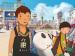 Animated scene of two boys carrying large dolls.