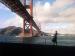 The Golden Gate Bridge.