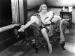 Ruth Chatterton sprawled over an armchair.