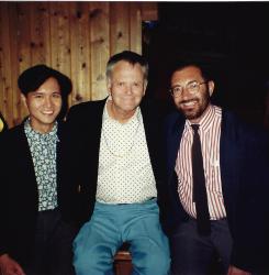 In the Life producer Charles Ignacio, actor Dick Sargent, executive producer John Scagliotti. Ep. 202. 1992.