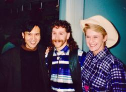 Left to right: In the Life producer Charles Ignacio, Howard Richman, associate producer R. Katherine Brady. Ep. 204. 1993.