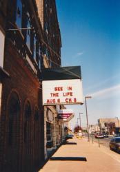 Marquee in Superior, Wisconsin, promoting In the Life. Late 1990s. Credit: John Catania.