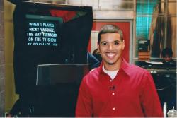 In the Life host Wilson Cruz during a shoot in Los Angeles. Ep. 1003. 2000. Credit: Charles Ignacio.